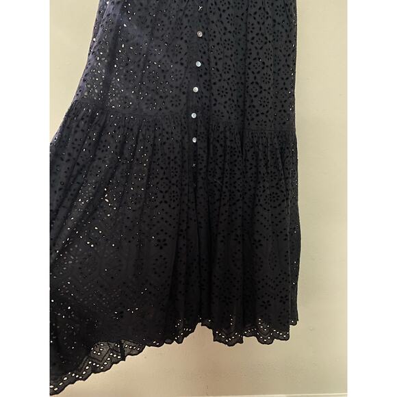 NEW Veronica Beard Black Aislin Eyelet Tiered Maxi Dress sz 00 - Picture 4 of 9